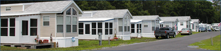 Row of trailers